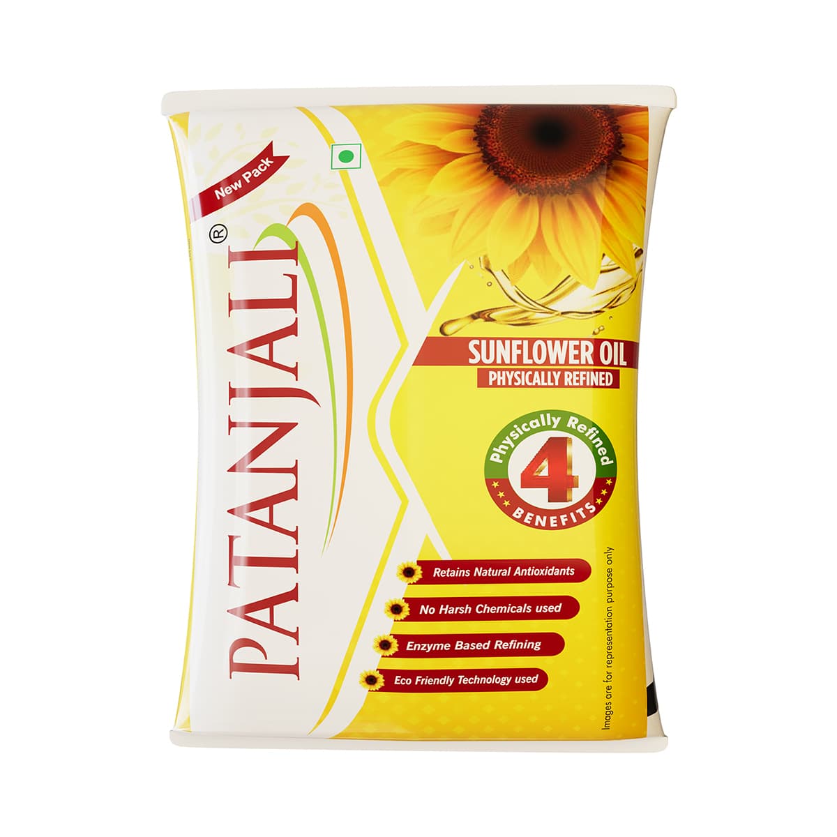 Patanjali Sunflower Oil 1L | Healthy Cooking Oil for Everyday Use