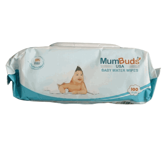 Mumbuds MumBuds USA Baby Water Wipes 100 Pcs – Fragrance Free, Alcohol Free Baby Wipes for Sensitive Skin | Ultra Soft… — thumbnail 3 of 3
