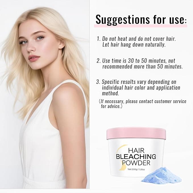 HILARY RHODA Professional Hair Bleaching Powder 200g – Fast Lift Hair Lightener for Salon & Home Use daily essentials &… — thumbnail 5 of 7