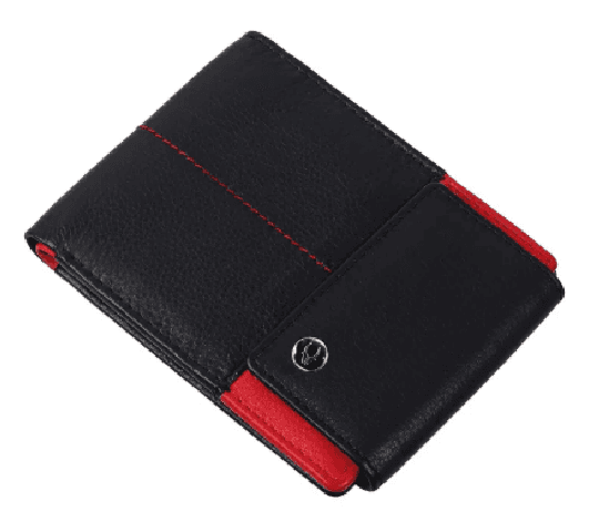 WildHorn WildHorn Nepal RFID Protected Genuine Leather Wallet for Men – Premium Black & Red Slim Leather Wallet (WH 500… — thumbnail 2 of 2