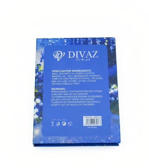 Divaz Divaz Blusher & Highlighter Palette | Long-Lasting Face Makeup Palette daily essentials & lifestyle — thumbnail 3 of 3
