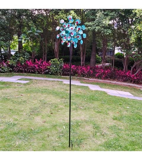 Senwell Senwell 4-Piece Kinetic Peacock Garden Spinner with LED Solar Light #63 home decor — thumbnail 3 of 3