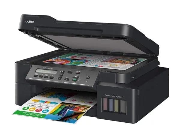 Brother DCP-T820DW All-in One Ink Tank Refill System Printer with Wi-Fi and Auto Duplex Printing, Black, Medium