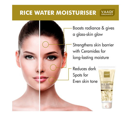 Vaadi Organics Vaadi Organics - Rice Water Moisturizer with Niacinamide & Ceramides - B3+ | Oil-Control| Matte & Non-Greasy… — thumbnail 2 of 2