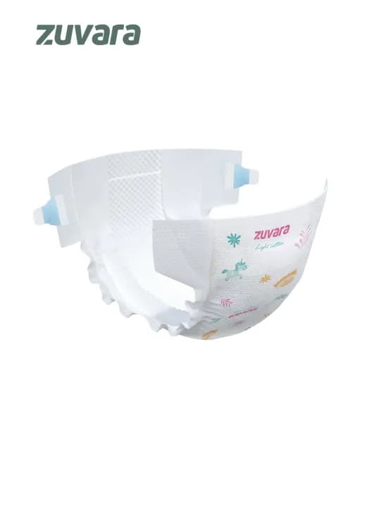 Zuvara Zuvara Feather Diaper Taped New Born (Pack of 22) | Soft & Leak-Proof Baby Diapers pharmacy, fitness & surgical — thumbnail 4 of 6