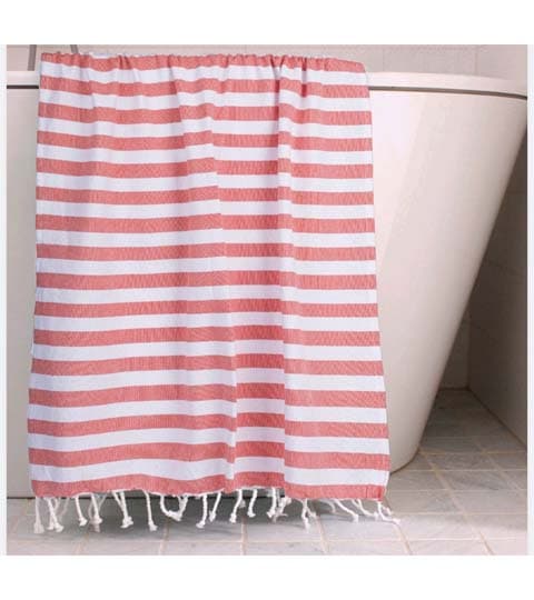 Pure Cotton Thin Towels with Tassels – Lightweight & Highly Absorbent Bath Towel for Home, Beach & Travel Use