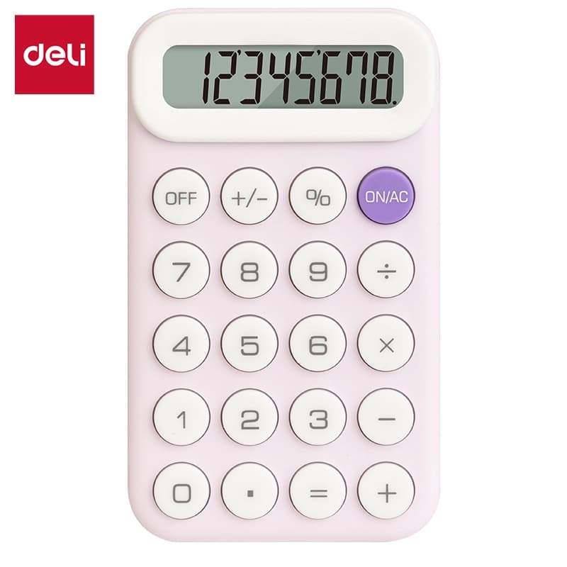 Deli EM110 Basic Pocket Calculator – 10 Digit Portable Desktop Calculator for Home, Office & School