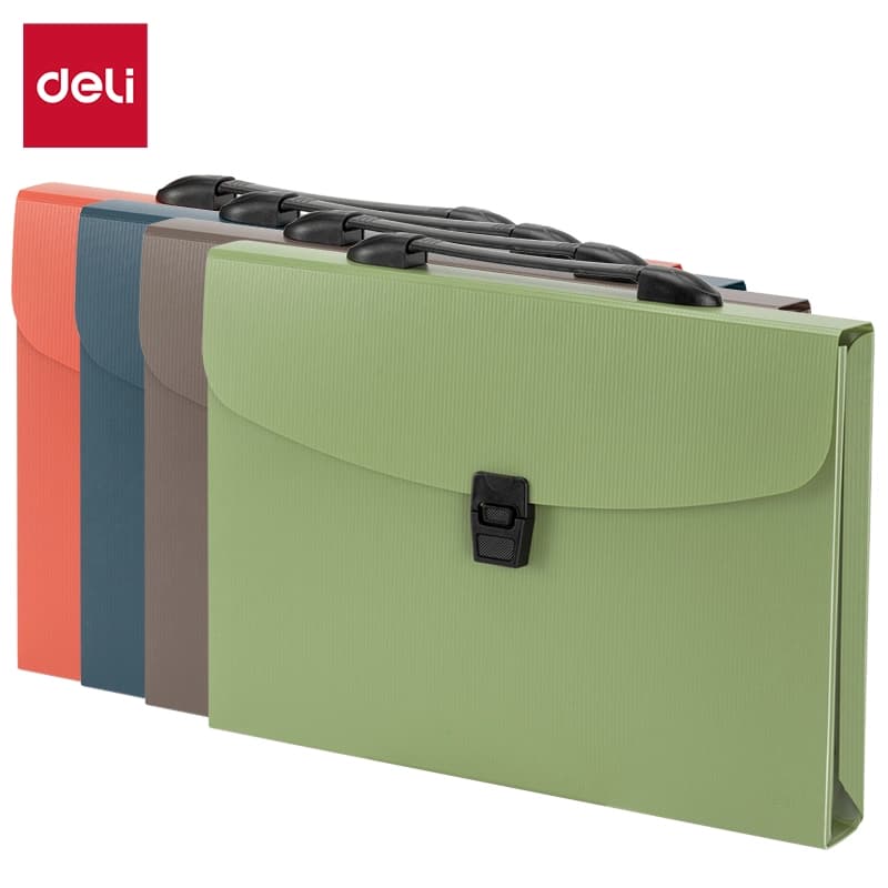 Deli E5557 Office Expanding File | A4 Document Organizer with Multiple Pockets