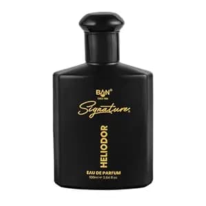 SIGNATURE HELIODOR Eau De Parfum 100ML | Long Lasting Perfume for Men | Woody Chypre Fragrance | Bergamot, Tobacco, Leather & Amber | Luxury Perfume