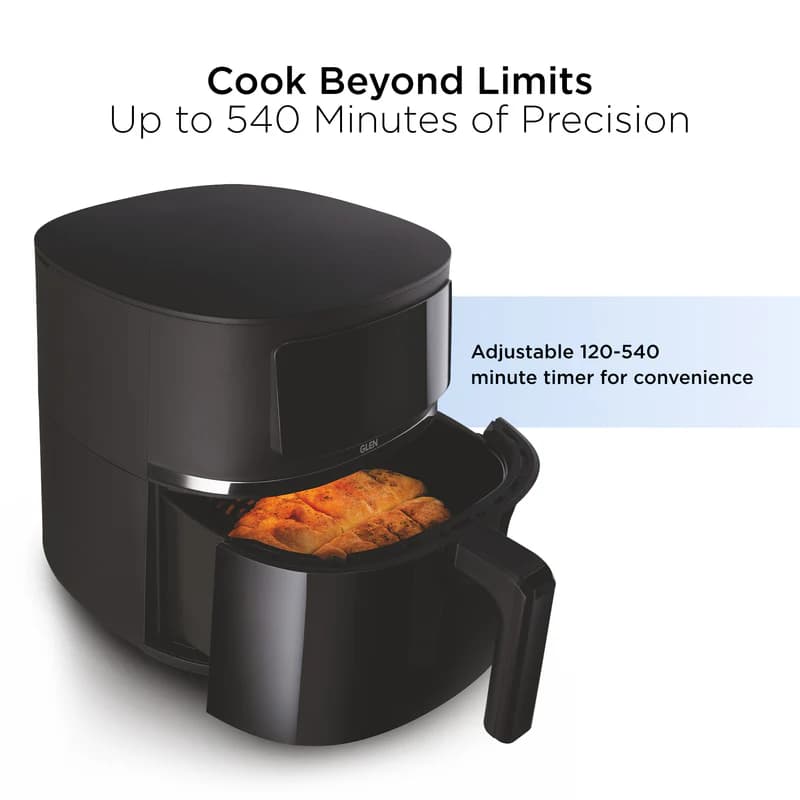 GLEN GLEN Digital Air Fryer 6L Capacity | 1500W | 8 Preset Cooking Modes | Digital Touch Control | Temperature & Timer… — thumbnail 2 of 7