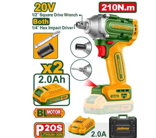 Cordless Impact Driver & Wrench 20V 210Nm