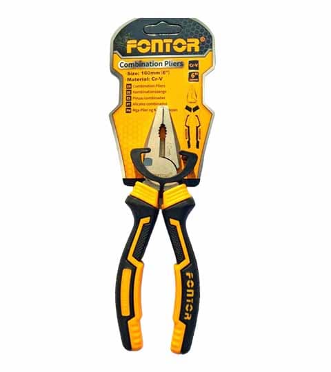 Fontor Combination Plier 6 Inch HCP08168 – Durable Multi-Purpose Cutting & Gripping Tool