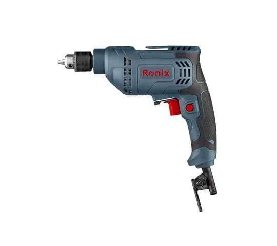 Ronix Electric Drill with Key 6.5mm 2107 | Compact Powerful Drill Machine