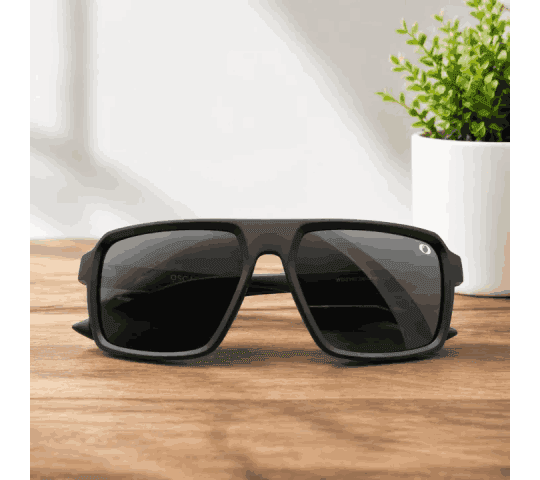 Original Oscar Handmade Branded Black Sunglasses For Men – Stylish UV Protection Eyewear