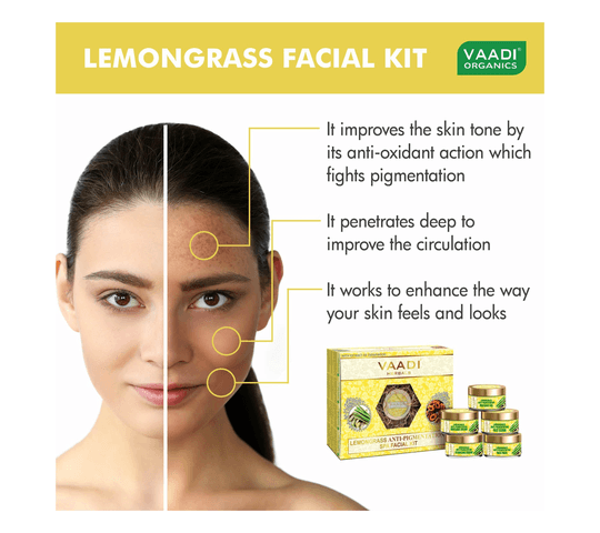 Vaadi Organics Vaadi Organics - Lemongrass Anti-Pigmentation SPA Facial Kit With Cedarwood Extract (270 gms) - VH0149 daily… — thumbnail 2 of 2