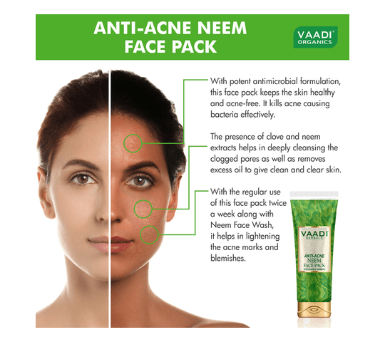 Vaadi Organics - Anti-Acne Neem Face Pack with Clove & Turmeric (120 gms) daily essentials & lifestyle — thumbnail 2 of 2