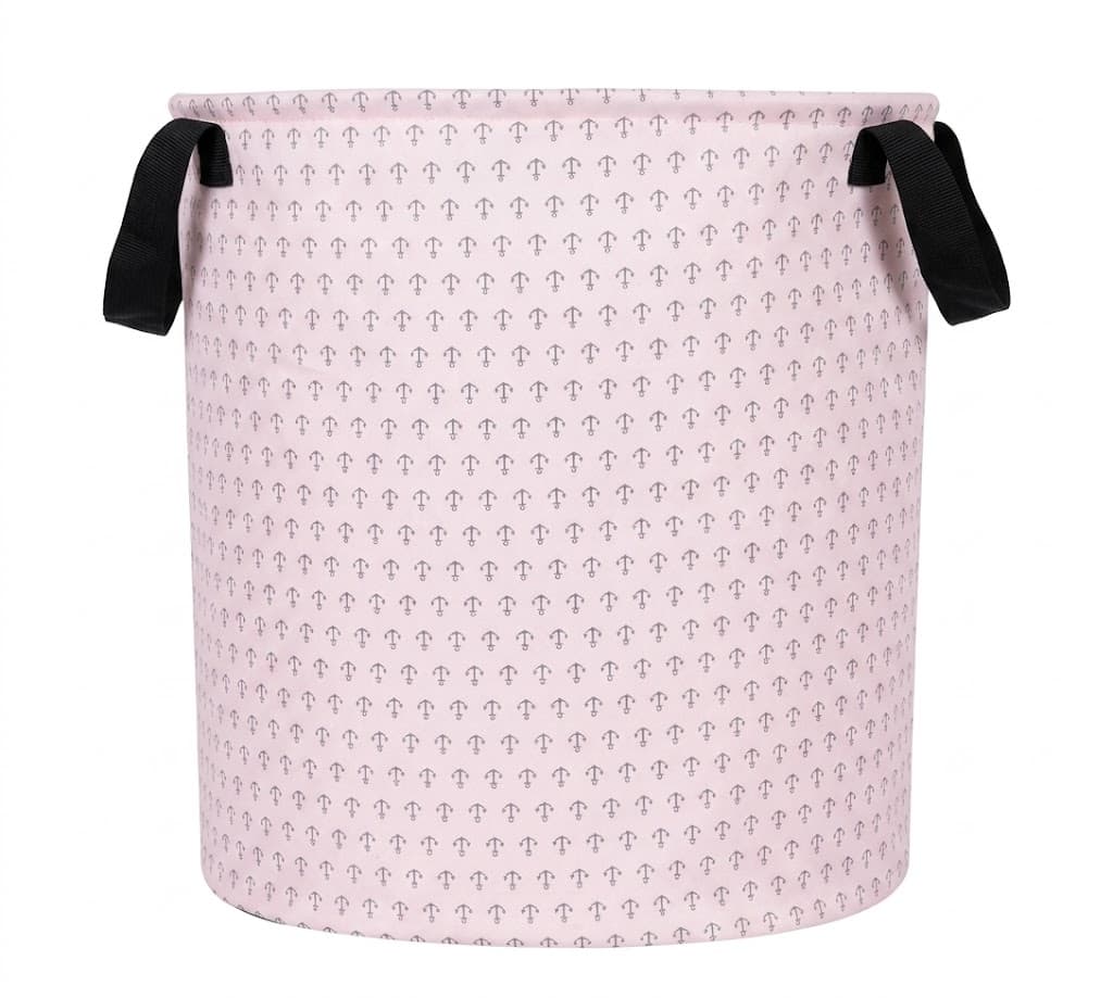 Durable Polycotton Foldable Laundry Bags (45L) – Waterproof & Washable