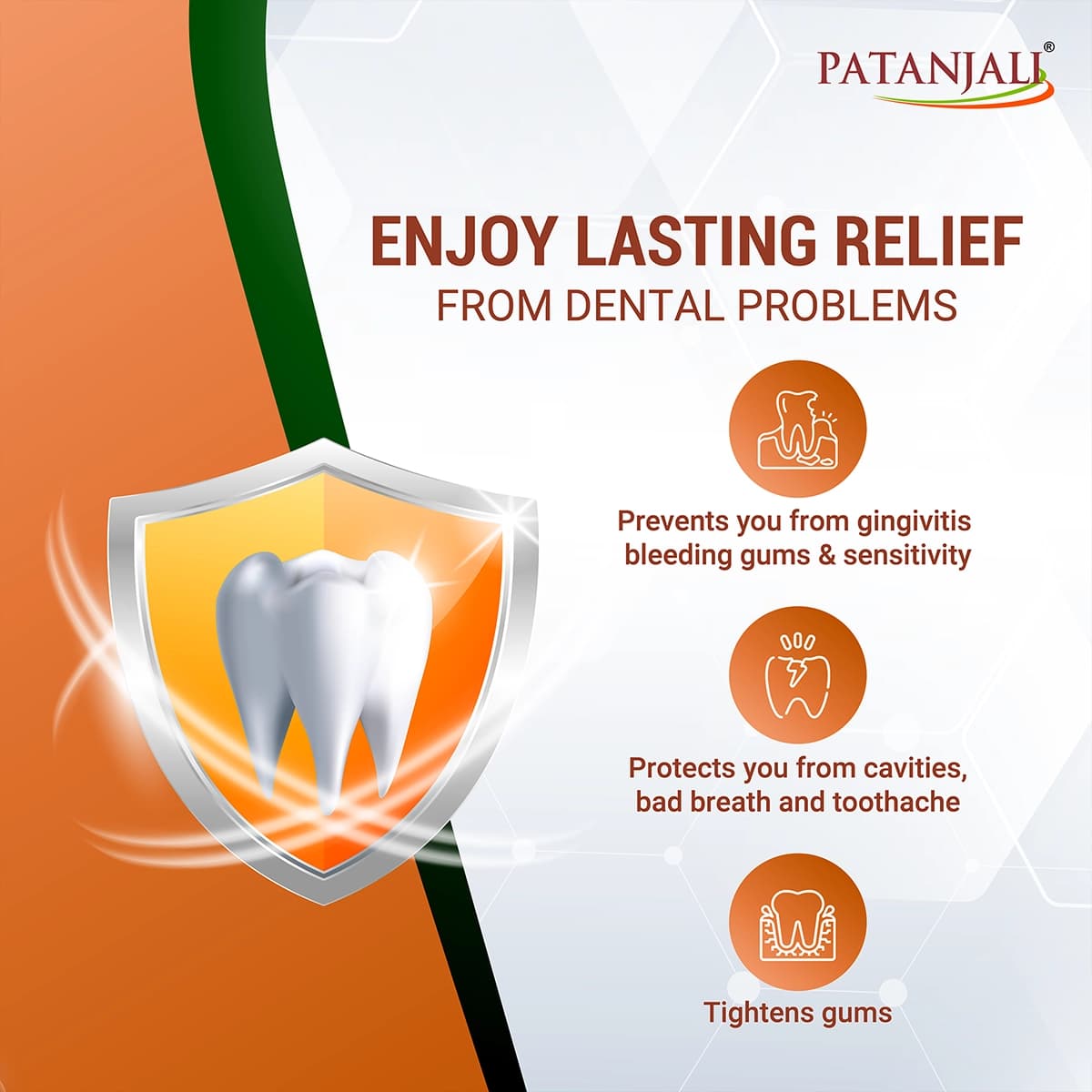 Patanjali Patanjali Dant Kanti Medicated Oral Gel Toothpaste 100GM daily essentials & lifestyle — thumbnail 3 of 6