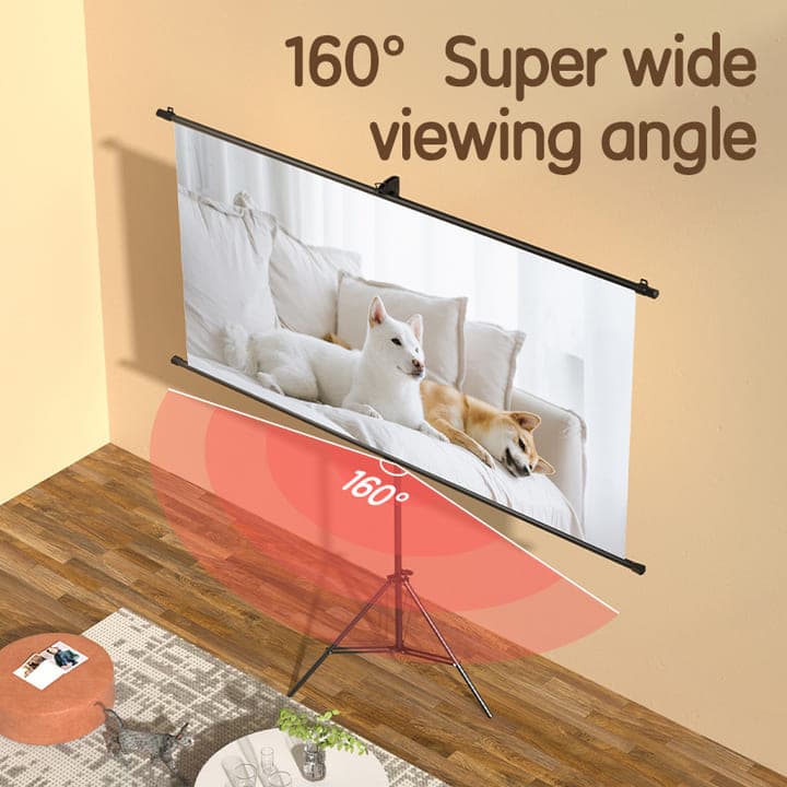DELI Deli ES903 100 Inch Bracket Projector Screen electronics — thumbnail 2 of 3
