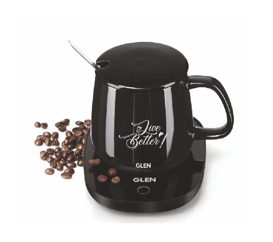 GLEN Electric Coffee Mug Warmer Plate with Auto Shut-Off & Heating Function, 16W – SA 3000