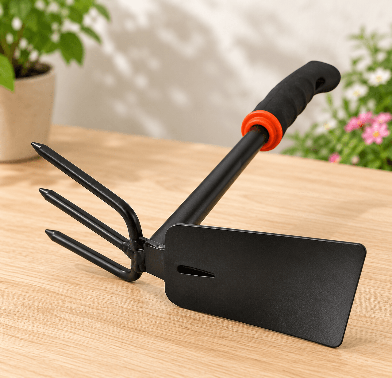 2-in-1 Double Spade Trowel & Weeder Gardening Tool