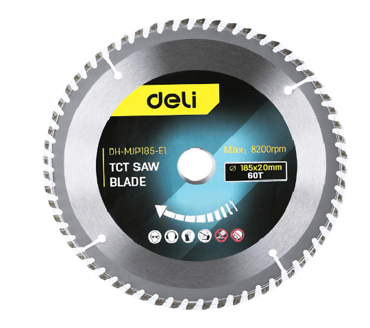 TCT Saw Blade EDHMJP185-E1 | 185mm Tungsten Carbide Circular Saw Blade for Wood Cutting