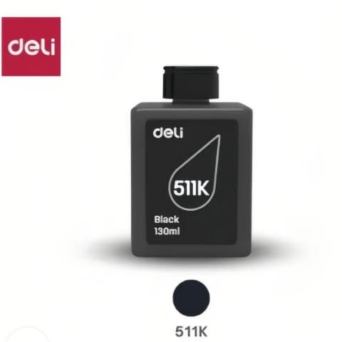 DELI Deli 511K Black Inkjet Printer Ink Bottle 130ml electronics — thumbnail 2 of 2
