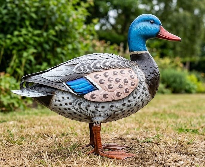 Senwell Metal Duck Garden Ornament with LED Solar Light W-G180309