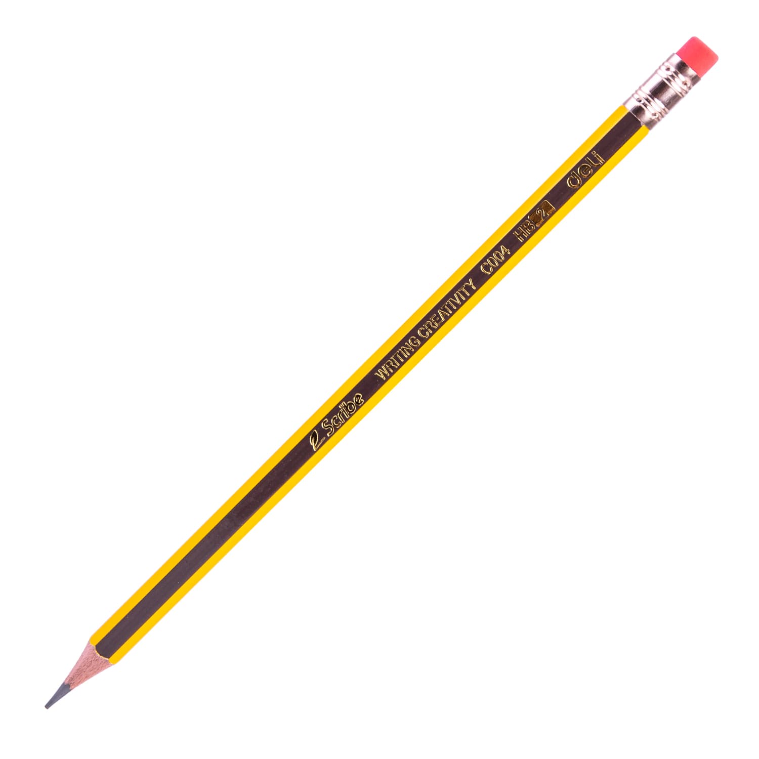 Deli Deli EC004-HB Graphite Pencil with Eraser | Smooth Writing & Sketching Pencil stationary, toys & sports — thumbnail 4 of 5