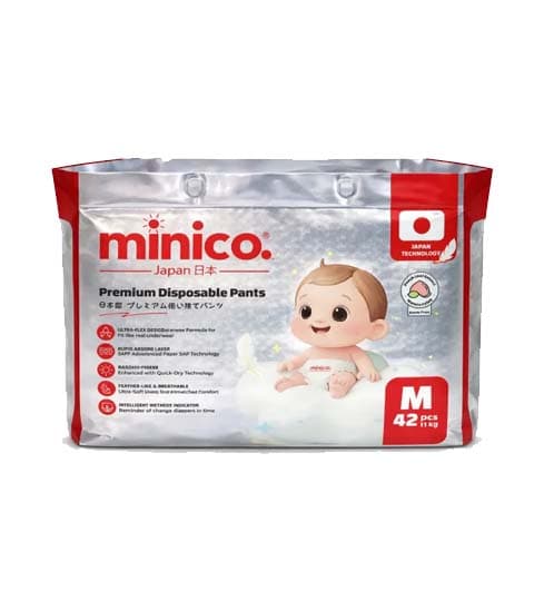 MINICO Baby Pant Diaper Medium Size M/42 MI-2003