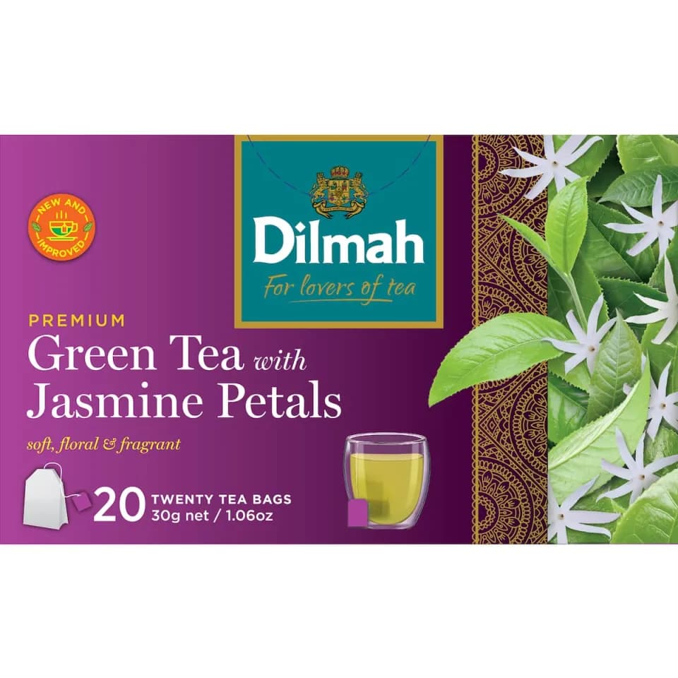 Dilmah Dilmah Green Tea Bags with Jasmine Petals | Premium Natural Green Tea daily essentials & lifestyle — thumbnail 9 of 11