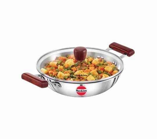 Hawkins Hawkins SSD15G Stainless Steel Deep Fry Pan with Glass Lid | Induction Friendly Kadai 1.5L daily essentials &… — thumbnail 7 of 7