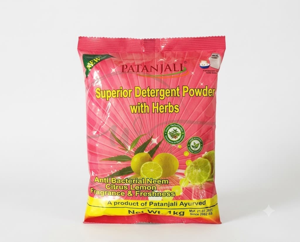 Superior Detergent Powder 1kg – Powerful Stain Remover for Bright & Fresh Clothes | Laundry Washing Powder