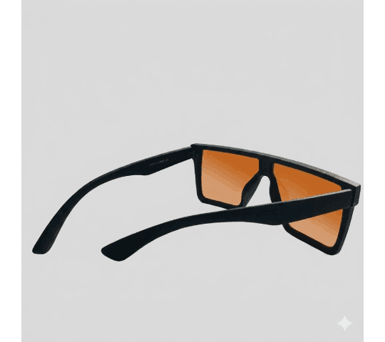 No Brand Rayban Rectangle Shape Brown Sunglasses For Men | Stylish UV Protection Men's Sunglasses daily essentials &… — thumbnail 2 of 2