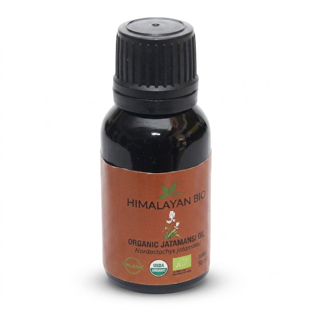 Himalayan Bio Jatamansi (Spikenard) Essential Oil 10ml | Natural Oil for Stress Relief, Migraine, Skin Care & Aromatherapy
