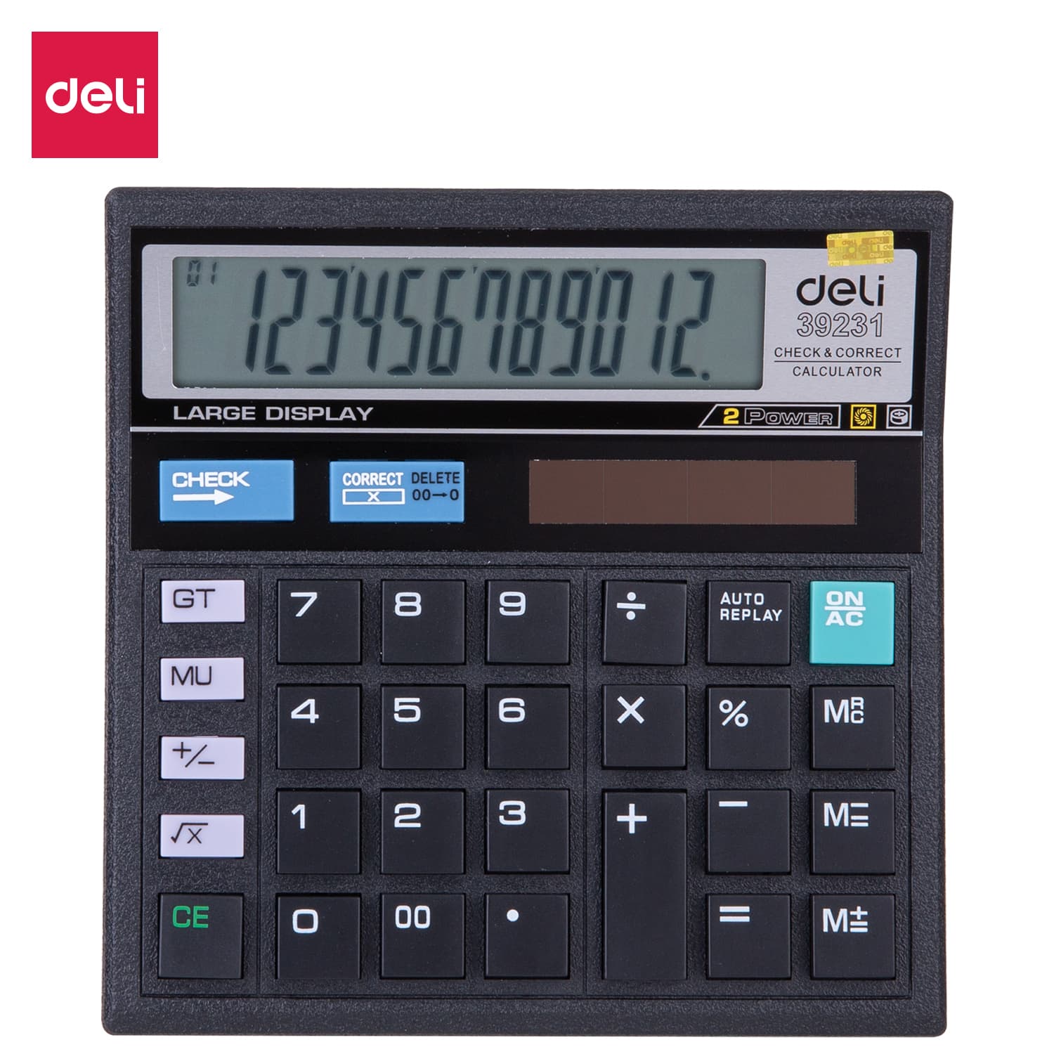 Deli-E39231 Desktop Calculator | Large Display Office & Home Calculator