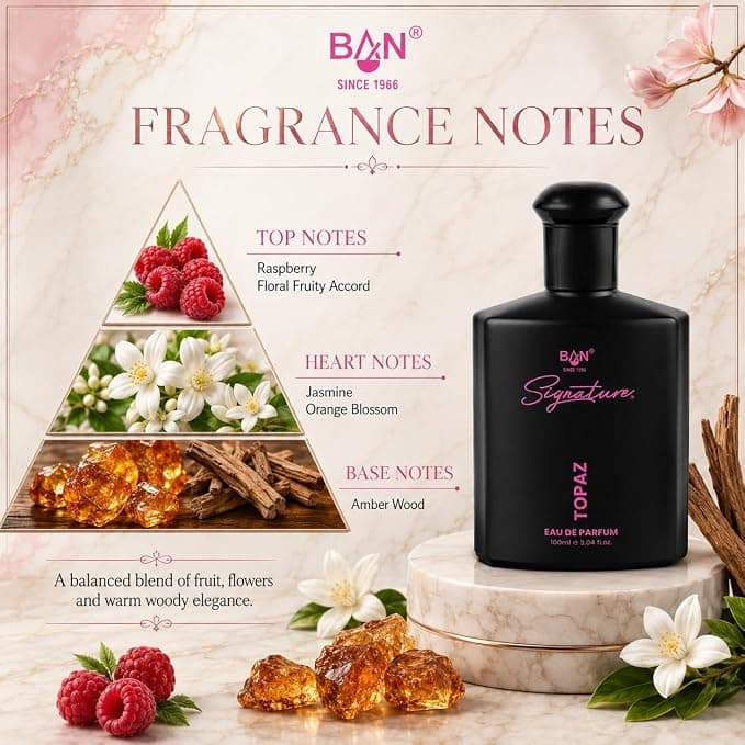 Signature SIGNATURE TOPAZ Eau De Parfum 100ml | Luxury Floral Fruity Perfume for Women daily essentials & lifestyle — thumbnail 5 of 6