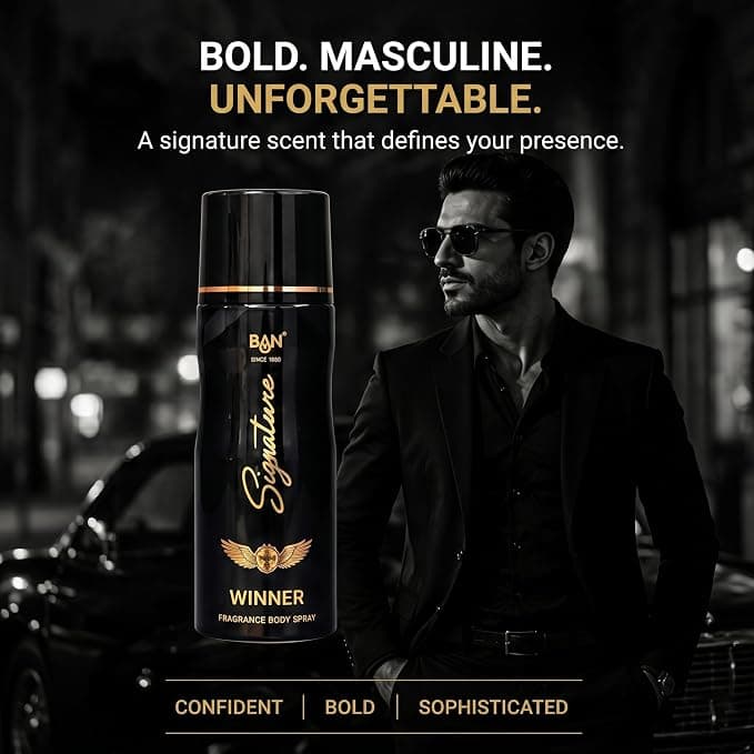 Signature SIGNATURE WINNER Deodorant 150ML Unisex | Luxury Long Lasting Body Spray | Oriental Floral Fragrance | Black… — thumbnail 8 of 8