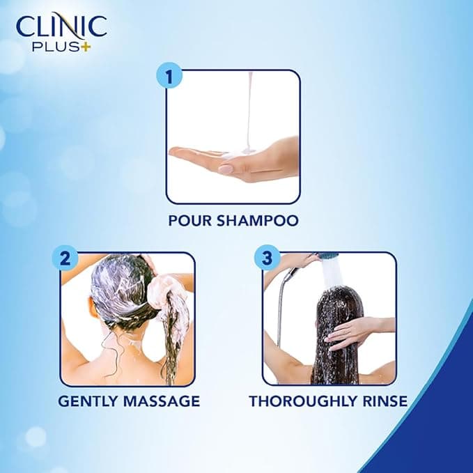 No Brand Clinic Plus Strong & Long Shampoo 325ml with Milk Proteins & Multivitamins for Healthy, Strong, Long Hair Growth &… — thumbnail 4 of 7