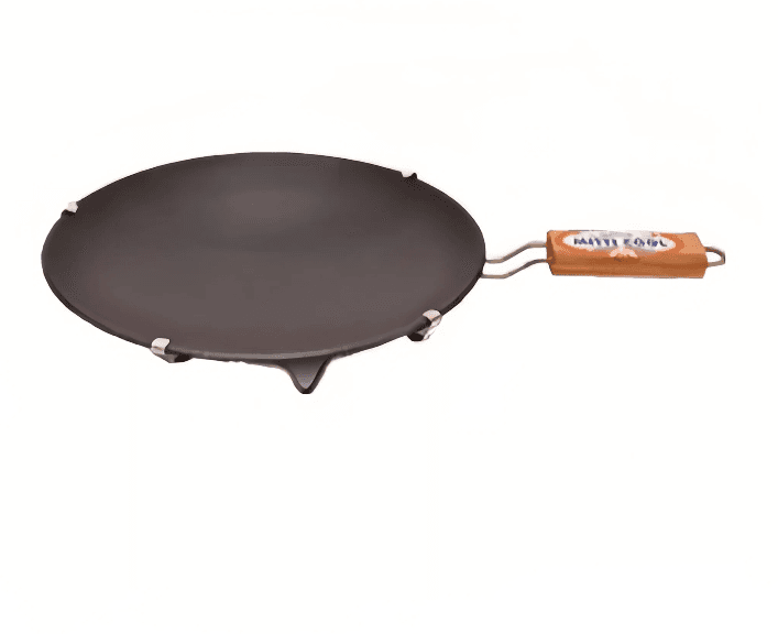 Mitti Cool Clay Nonstick Tawa with Handle 9 Inch