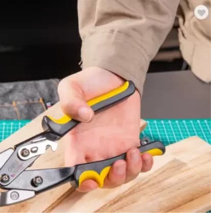 Deli Tools Deli EDL20030 Straight Aviation Snips 250mm | Chromium Vanadium Steel Metal Cutter hardware & machinery — thumbnail 2 of 3