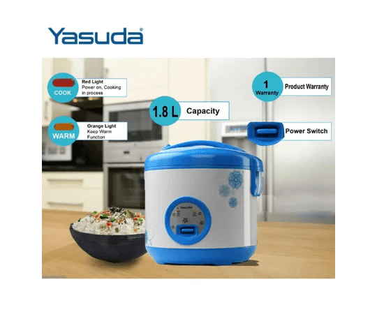 Yasuda - Yasuda Ys-180Q 1.8Ltr Delux Rice Cooker - Blue
