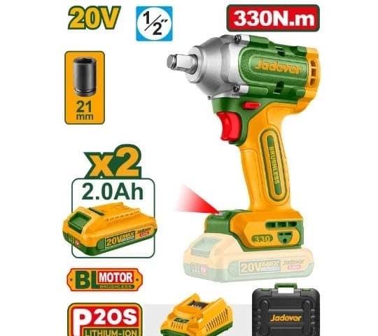 Jadever Cordless Impact Wrench 20V 330Nm