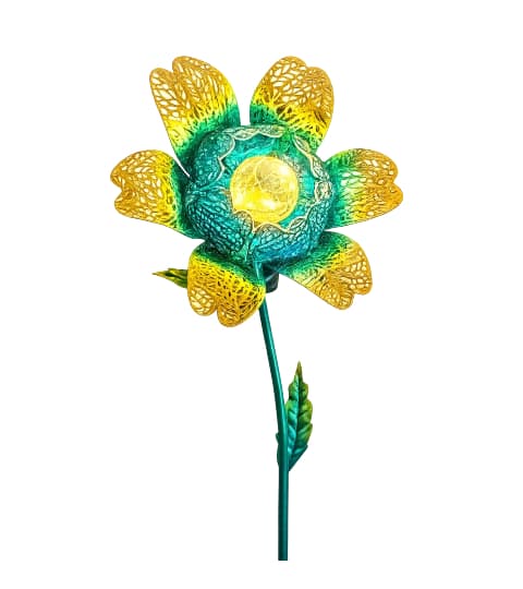 Senwell Metal Lily Garden Stake with LED Solar Light #055B
