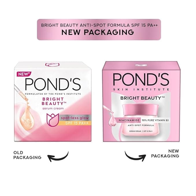 Ponds POND’S Bright Beauty SPF 15 PA++ Serum Cream 50g – Skin Brightening Daily Moisturizer with Sun Protection daily… — thumbnail 6 of 6