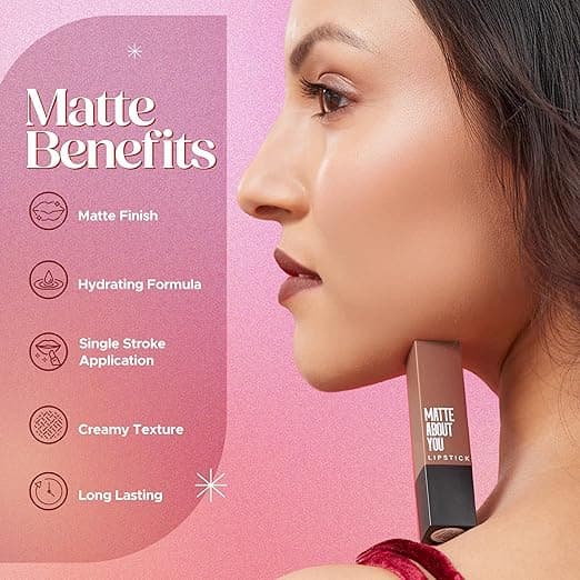 HILARY RHODA Hilary Rhoda Matte About You Lipstick | Long-Lasting Velvet Matte Lip Color daily essentials & lifestyle — thumbnail 6 of 8