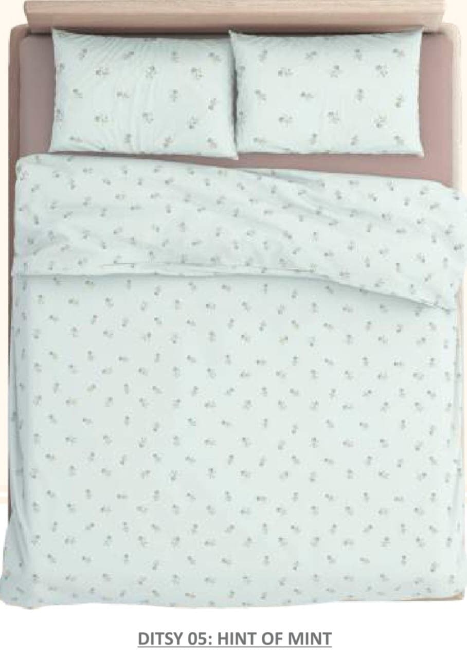 Pure Cotton Elasticated Fitted Bedsheet with 2 Pillow Covers