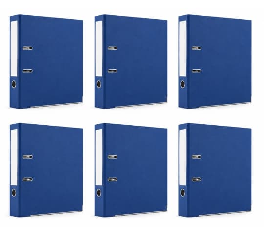 Index File Blue 6 Pieces – Durable Document Organizer for Office, School & Home