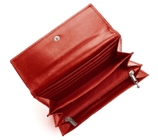 WildHorn WildHorn Leather Women's Wallet WHLW1000 Red | Premium Genuine Leather Purse for Women daily essentials & lifestyle — thumbnail 2 of 2