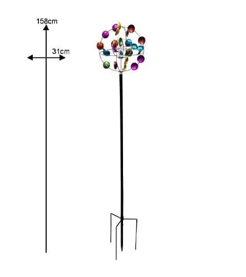 Senwell Senwell Round Ball Wind Spinner Garden Decoration #92 home decor — thumbnail 3 of 3